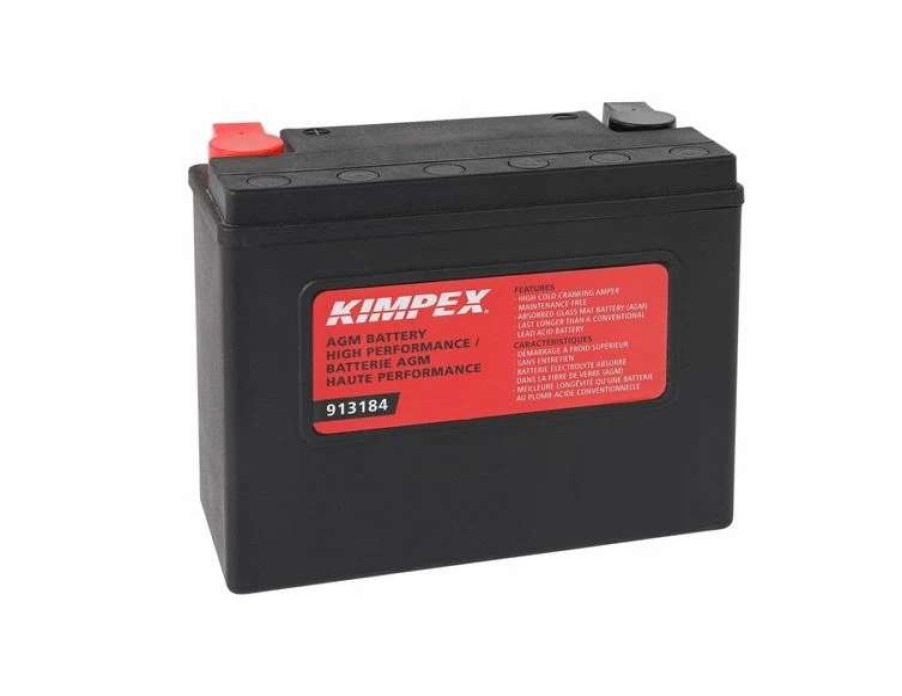 Motorcycle Batteries * | Kimpex Battery Maintenance Free Agm High Performance Ytx24Hl