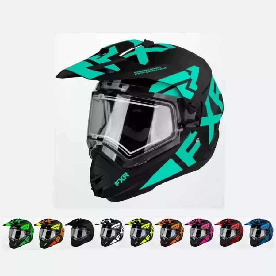 Snowmobile Helmets * | Fxr Mens Torque X Team Helmet With E Shield & Sun Shade