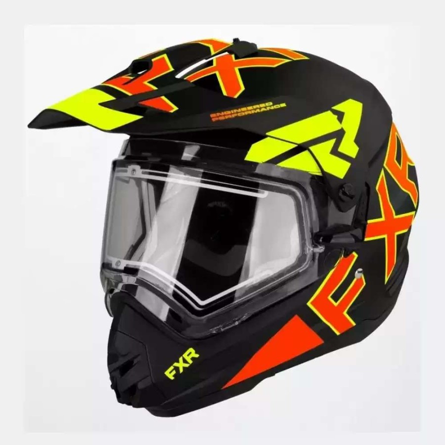 Snowmobile Helmets * | Fxr Mens Torque X Team Helmet With E Shield & Sun Shade