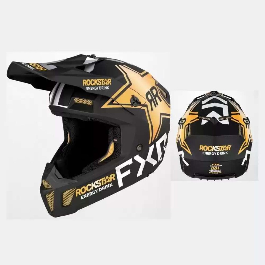 Snowmobile Helmets * | Fxr Mens Clutch Rockstar Helmet