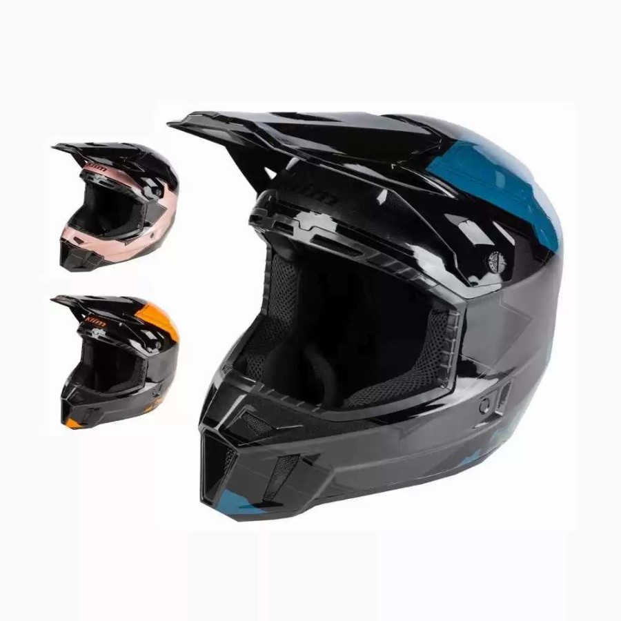 Snowmobile Helmets * | Klim F3 Series Verge Mens Ece Helmets Rose Gold