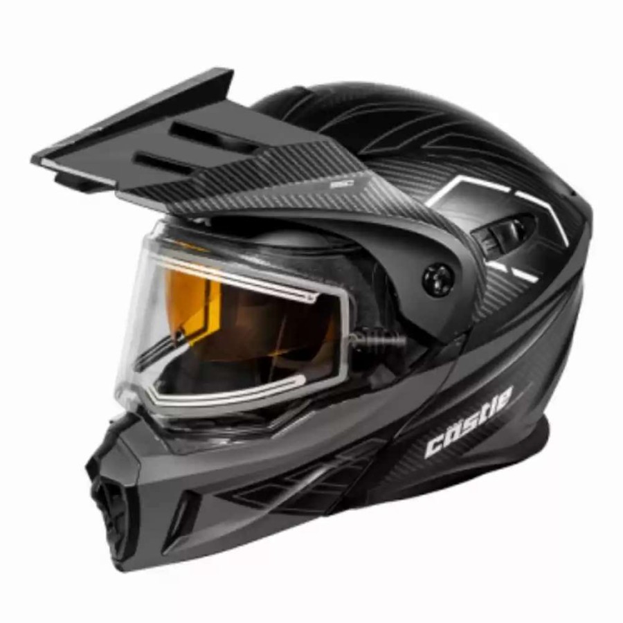 Snowmobile Helmets * | Castle X Snowmobile Mens Cx950 V2 Solid Matte Black Helmet