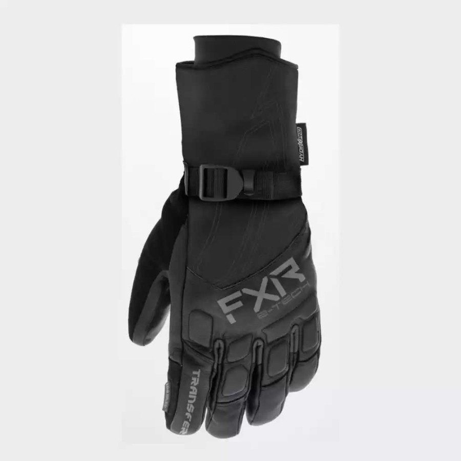 Snowmobile Gloves * | Fxr Mens Transfer E-Tech Black Gloves